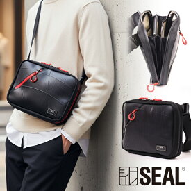 オーガナイザー ショルダーバッグ MAX メンズ SEAL シール 大容量 ショルダーバッグ 旅行 ショルダー 防水 廃タイヤ タイヤチューブ 人気 日本製 黒 バイク 自転車 プレゼント ギフト