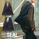 【P10倍 11/10限定】トライアングルトートBAG あずまバッグ アズマバッグ あずま袋 SEAL シール メンズ 3WAY 大容量 A4 防水 トートバッグ ショルダーバッグ バッグ 肩掛け 斜め掛け 本革 軽量 日本製 黒 プレゼント ギフト