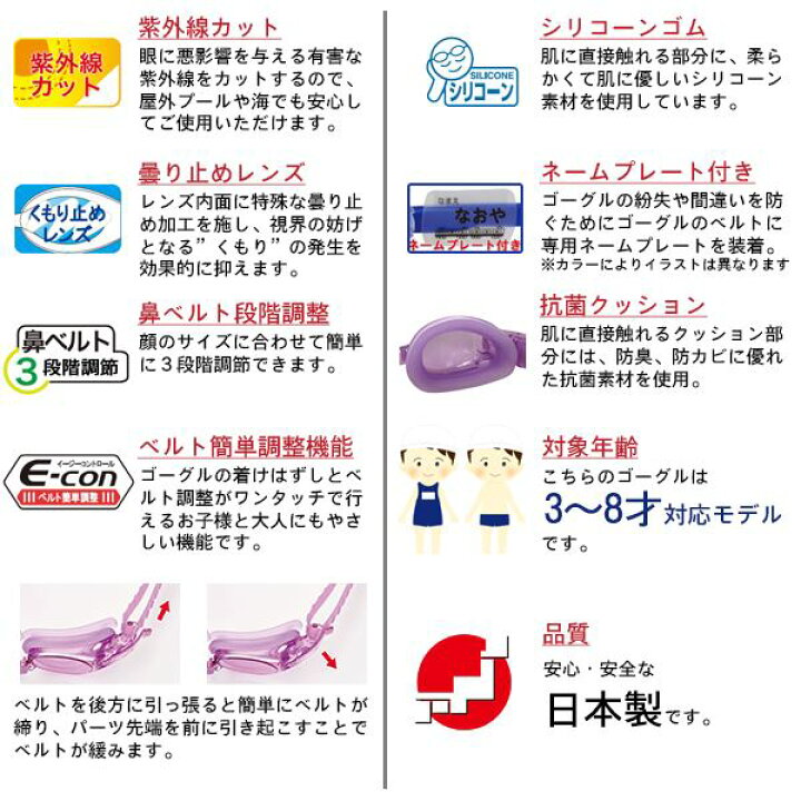 楽天市場 Swans スワンズ 子供用 キッズ ジュニア スイミングゴーグル Sj 8 3 8才対応 水中メガネ スイミング 3歳 4歳 5歳 6歳 7歳 8歳 幼稚園 パケット便0円可能 定形外郵便発送 ｓｅａｌａｓｓ