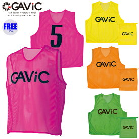 (パケット便送料無料)GAViC ガビック ジュニア ビブスセット 背番号付（2～11番）10枚セット サッカー/フットサル 収納袋付 GA9605