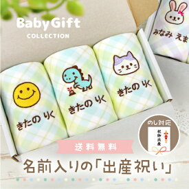 【LINE5%OFFクーポン】《受賞店舗》出産祝い【名前タオル3枚SET（男の子/女の子）】名入れ/名前入り/ギフトセット/肌かけ/初節句/1歳/誕生日/プレゼント/ベビー/赤ちゃん/人気イラスト★宅配便送料無料/一部地域対象外