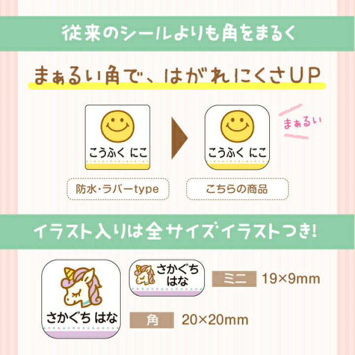 楽天市場】【4/1限定☆最大P27倍】《受賞店舗》お名前シール 【布用 