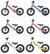 【組立済】【4色から選べる】ブレーキ付ゴムタイヤ装備ペダルなし自転車キッズバイクSPARKYバランスバイク足けり乗用足こぎ自転車トレーニングバイクキックバイク三輪車