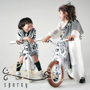 『カリスマ店長が選ぶ“イチオシ”2020 Autumn Bazaar』 バランスバイク おしゃれ かわいい SPARKY ecru【組立・整備済】 ブレーキ付ゴムタイヤ装備 キッズバイク スパーキー キックバイク 2歳 3歳 iimo ecruがかわいい