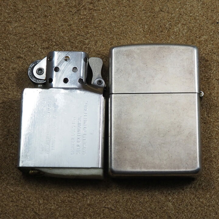 楽天市場】Zippo：1991年製 No.15 スターリングシルバー ボトムマーク 