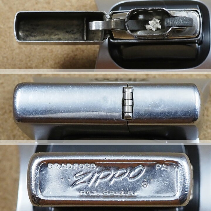 楽天市場】Zippo：1962年製USED 無地クロームヘアライン仕上げNo.200 