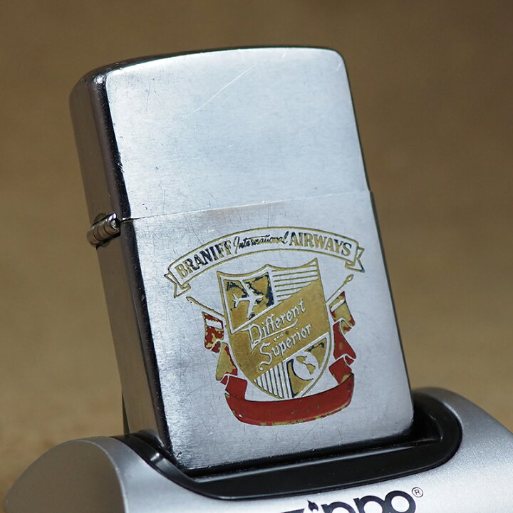 楽天市場】Zippo：1960年製USED 航空会社BRANIFT AIRWAYS ビンテージ 