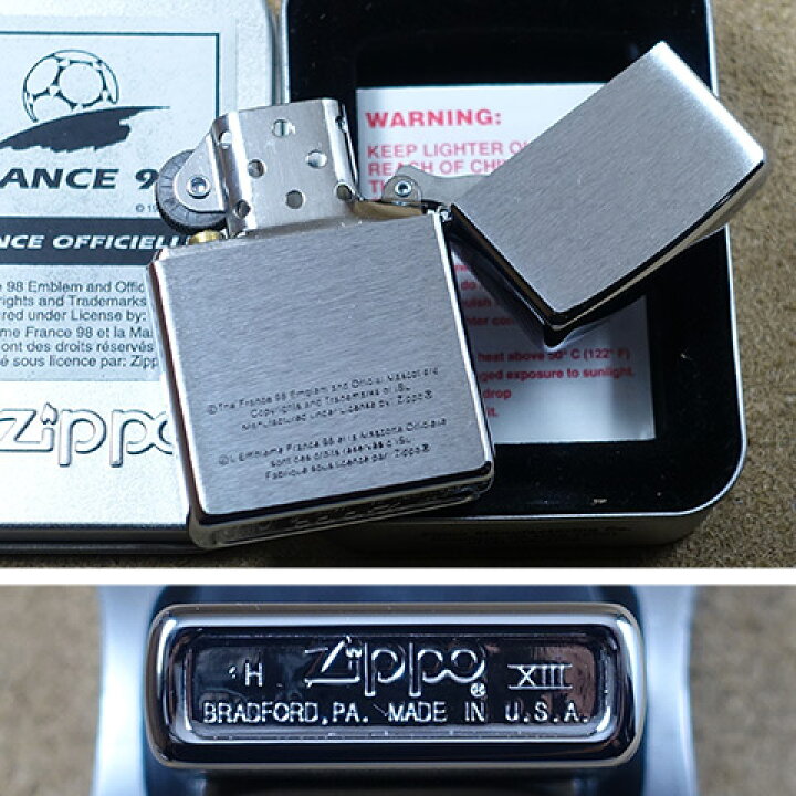未使用品】Zippo FRANCE 98 OFFICIAL LICENSED