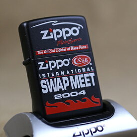 2004年製【未使用品 Zippo】　SWAP MEET 2004 (USA) Zippo モータースポーツ【イベント 限定品 キャラクター 企業 ビンテージ Vintage バースイヤー 誕生年 オイルライター 中古 ジッポー屋】
