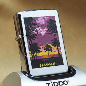 1985年製ビンテージZippo（ジッポーライター）　　HAWAII ART　検索用ワード【メンテナンス済み】【ハワイ】【1985】 【ビンテージ】【アンティーク】【中古】【Used】【ART】【アート】【USA】【バースイヤー】【誕生年】【プレゼント】【送料無料】