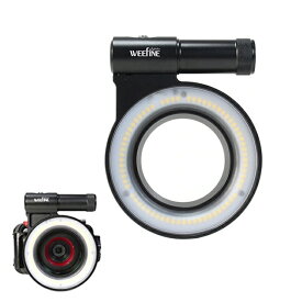 【WEEFINE】WFリングライト1000フィッシュアイ/Fisheye/レンズにつけるライト/水中ライト/マクロ撮影用/マクロ用/WEEFINE