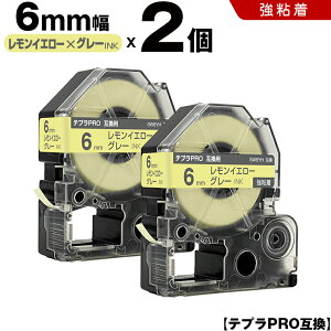 �L���O�W�� �e�v�� PRO SW6YH 6mm �������C�G���[�e�[�v �O���[���� ���S�� 2�{�Z�b�g �݊��e�[�v �e�v��PRO �J�[�g���b�W SR-R7900P SR-R980 SR970 SR950 SR930 SR920 SR910 SR900 SR828 SR818 SR750 SR5900P SR3900P SR-RK2 SR