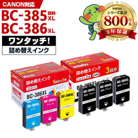 BC-385XL BC-386XL 補充インク ブラック 顔料 3回分 カラー 1回分 詰め替えキット付 キヤノン インクタンク インクボトル (BC385 BC386 PIXUS TS6730 BC-385 BC-386 BC 385 BC 386 PIXUS TS6630)