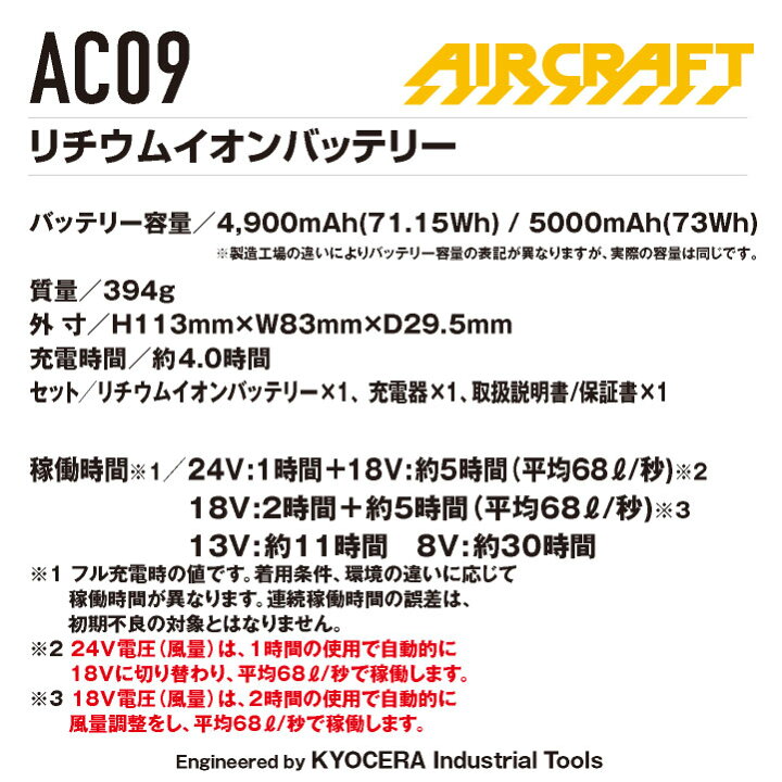楽天市場】[即日出荷] [2024年新型22V] バートル ファンバッテリー 