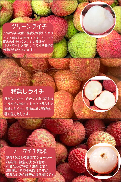 楽天市場】＜最終入荷＞生ライチ もちごめライチ（ノーマイチ糯米 