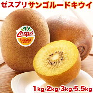 ＜ゼスプリ＞サンゴールドキウイ 大玉 選べる 1/2/3/5.5kg｜ニュージーランド産｜濃厚な甘みとジューシー…