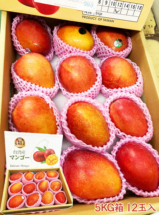 楽天市場】＜早割6月中旬＞完熟台湾マンゴー 空輸 最上級クラス 化粧箱 