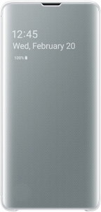�T���X���d�q�W���p�� SCV42 CLEAR VIEW COVER/white
