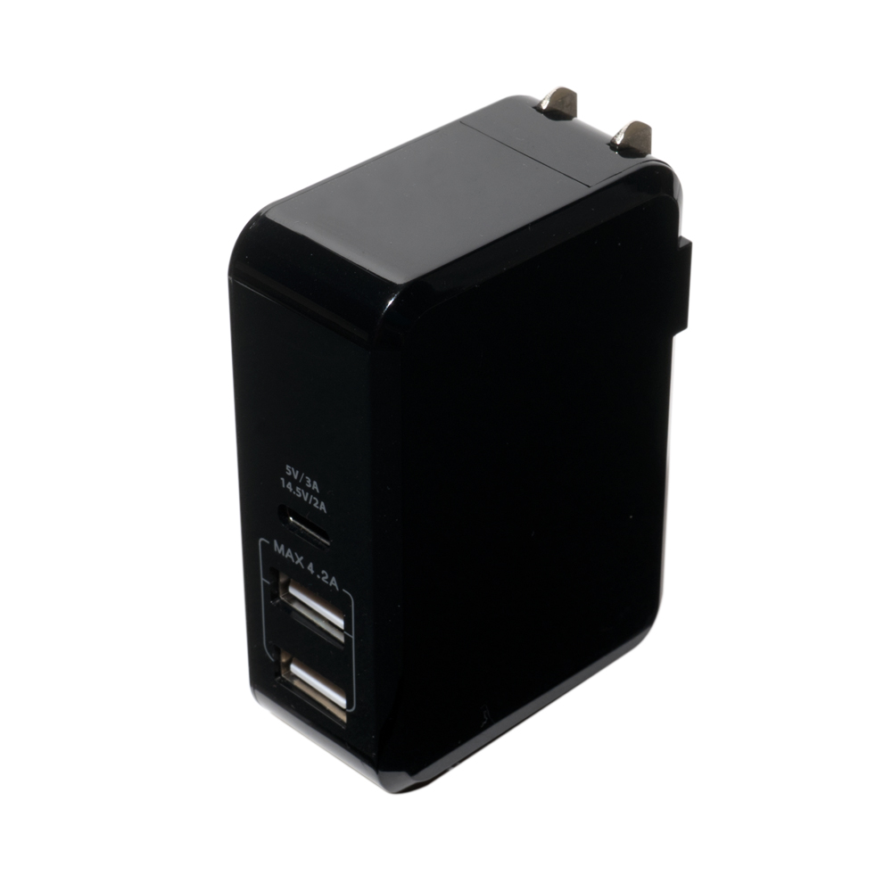 ミヨシ MCO USBType-Cコネクタ搭載USB-ACアダプタ IPA-C01 ブラック メーカー在庫限り品 BK ご予約品