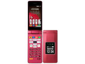 【中古】A＋ランク【未使用に近い】SIMフリー 元SoftBank SHARP かんたん携帯10 807SH ピンク 本体のみ 利用制限△(赤ロム永久保証)　送料無料