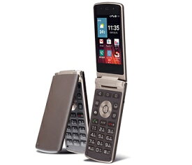 【未使用・本体のみ】SIMフリー LG Wine Smart LGS01 ブラウン ガラホ 利用制限-(白ロム) 送料無料