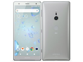 【中古】Aランク【目立った傷や汚れなし】SIMロック解除済み 元au SOV37 SONY Xperia XZ2 リキッドシルバー 判定○ 送料無料