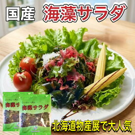 海藻サラダ 国産 【お得なセット200g×2袋】 塩蔵わかめ わかめ 新わかめ 国産わかめ 食品 国産生わかめ 若芽 美容 ダイエット 健康 北海道物産展 無添加 ヘルシー ミネラル 送料無料