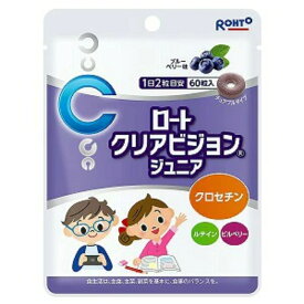 クリアビジョン ジュニア ロート製薬 子ども用 目のサプリメント 60粒(1か月分) ブルーベリー味
