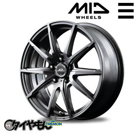 MID WHEELS シュナイダー SLS 12インチ 4H100 3.5J +42 1本 ホイール メタリックグレー