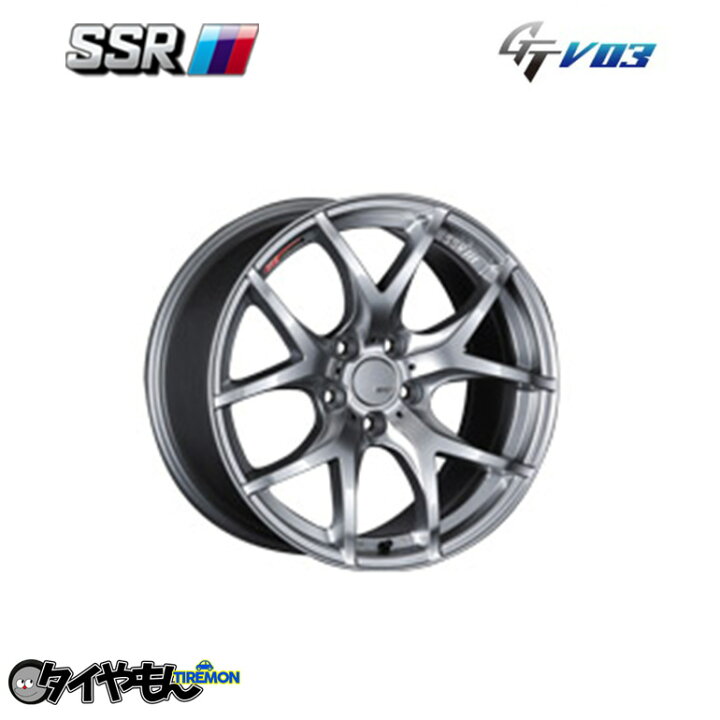 楽天市場】SSR GTV03 18インチ 5H114.3 8.5J +48 1本 ホイール 