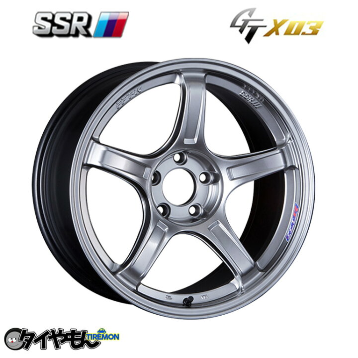 楽天市場】SSR GTX03 17インチ 5H114.3 7J +42 1本 ホイール クロム 
