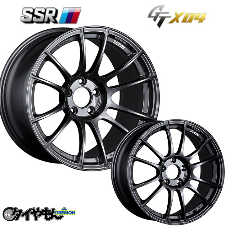 楽天市場】SSR GTX04 16インチ 4H100 6.5J +45 1本 ホイール ガンメタ 