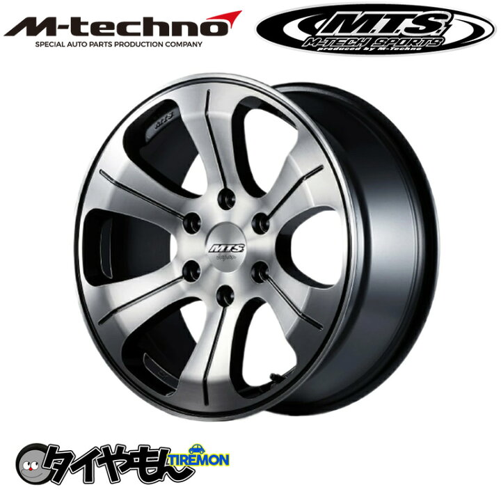 楽天市場】MTS エムテクノ MJ-02S 18インチ 6H139.7 8J +38 1本 