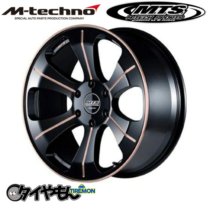 楽天市場】MTS エムテクノ MJ-03S 18インチ 6H139.7 8J +38 1本 