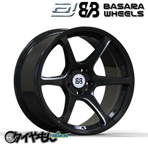 �A�N�Z���� �o�T���z�C�[�� 18�C���` 5H114.3 9.5J +15 4�{�Z�b�g �z�C�[�� �u���b�N BASARA WHEELS �h���t�g GTR