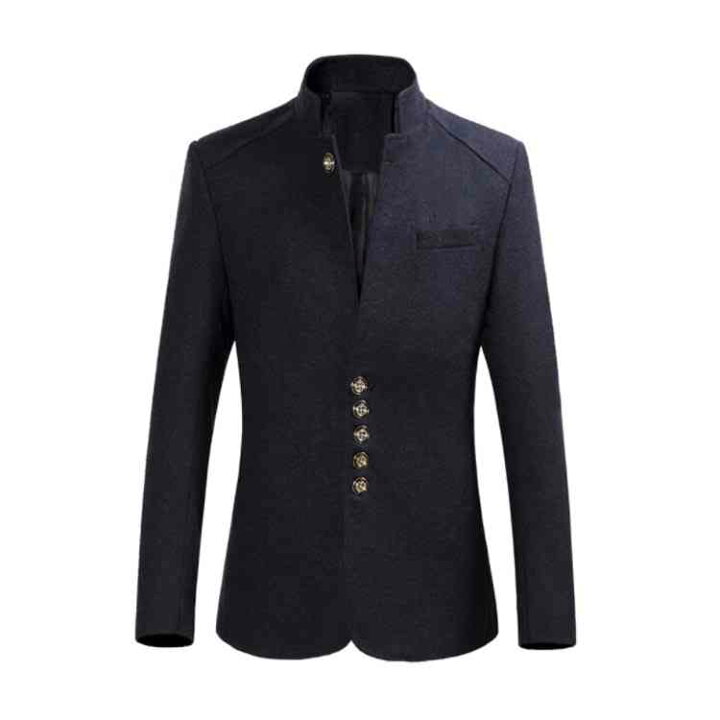 楽天市場 全4色 2種類 8サイズ スタンドカラージャケット テーラードジャケット メンズ 立ち襟 ジャケット アウター ビジネス 紳士服 厚手 秋冬 大きサイズ送料無料 Amoremio 楽天市場店