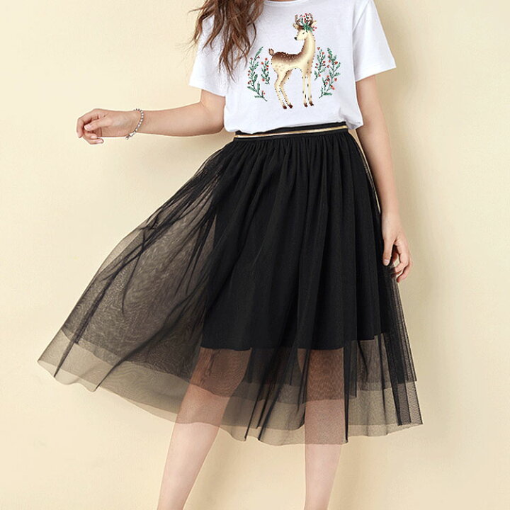 楽天市場 チュールスカート ロング丈 スカート 女の子 ガールズ ボトムス 姫系 無地 可愛い 透け感 1 130 140 150 160送料無料 Amoremio 楽天市場店