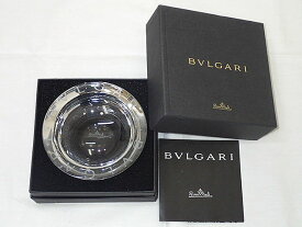 ★【送料無料】BVLGARI　ブルガリ/ROSENTHAL ローゼンタール クリスタル　アッシュトレイ　灰皿　スモール　47502　【未使用】【中古】あす楽対応 レディース 、メンズ