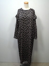 ★【送料無料】【ポイント10倍】Spick＆Span　スピック アンド スパン　フラワープリントフリルドレス　ワンピース　【中古】レディース