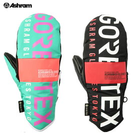 「全品2-15倍 16日08時迄」23-24 ASHRAM グローブ PROFILE LOGO MITT ASRM23W09: 正規品/アシュラム/メンズ/スノーボード/ミトン/ミット/snow