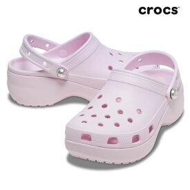レディース CROCS サンダル CLASSIC PLATFORM PEARL CLOG 211231: 正規品/クロックス//ユニセックス/cat-fs