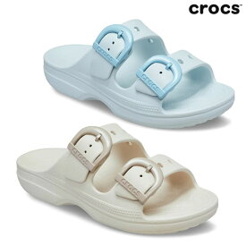 レディース CROCS サンダル 212867 Saturday Enamel Buckle Sandal W: 正規品/クロックス