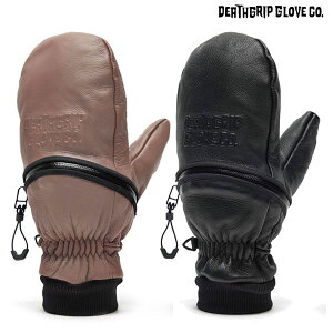 y[z25-26 DEATHGRIP GLOVE CO. O[u Ghoul MITTEN Leather vide26gml: Ki/Y/~bg/Xm[{[h/fXObv/Xm{/snow