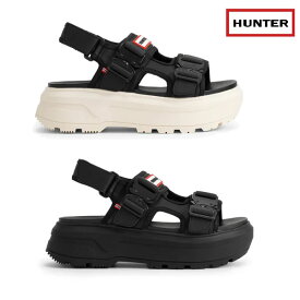 レディース HUNTER サンダル UFD3109LEA U CITY REBEL NEO&LEATHER BUCKLE STRAP: 正規品/ハンター/厚底/レディースサンダル/cat-fs