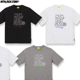 「全品5-15倍 11日14時-16日08時迄」【即納】【ゆうパケット】26-27 MOUNTAIN ROCK STAR Tシャツ RECTANGLE TEE: 正規品/ユニセックス/スノーボードウエア/マウンテンロックスター/半袖