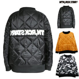 「全品5-15倍 11日14時-16日08時迄」【即納】26-27 MOUNTAIN ROCK STAR ジャケット CREW NECK QUILT: 正規品/ユニセックス/スノーボードウエア/マウンテンロックスター