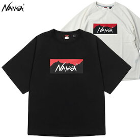 【ゆうパケット】24SS NANGA ユニセックス Tシャツ ECO HYBRID BOX LOGO LOOSE FIT TEE NW2311-1G209： 正規品/ナンガ/OUTDOOR
