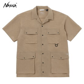 24SS NANGA シャツ DotAir UTILITY PK SHORT SLEEVE SHIRT NW2411-1H201-A： 正規品/ナンガ/メンズ/半袖/OUTDOOR