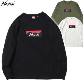 【ゆうパケット】25FW NANGA Tシャツ NW2431-1E150 ECO HYBRID BOX LOGO LS TEE： 正規品/ナンガ/長袖/OUTDOOR