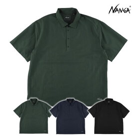 26SS NANGA シャツ DotAir COMFY POLO SHIRT N2610-1M096A： 正規品/ナンガ/メンズ/半袖/OUTDOOR